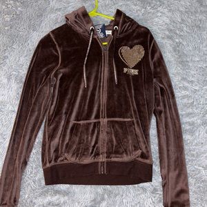 PINK VICTORIA SECRET JACKET BROWN 🤎🤎